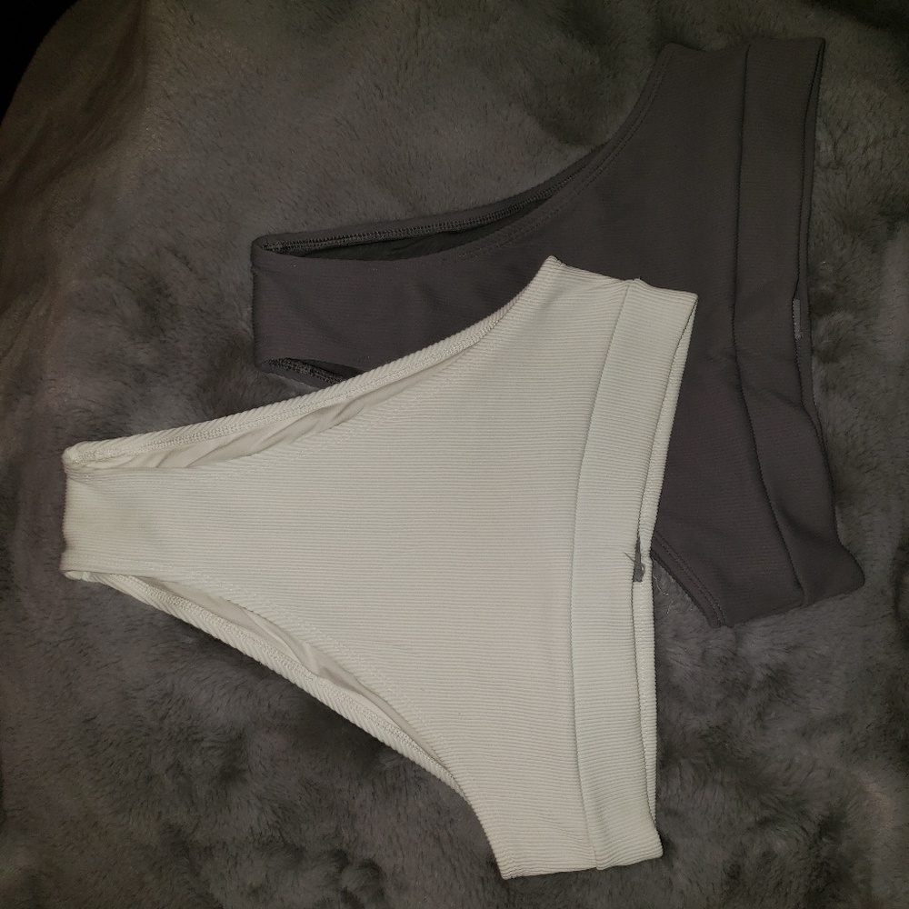 Aerie Ribbed High Waisted Bikini Bottoms